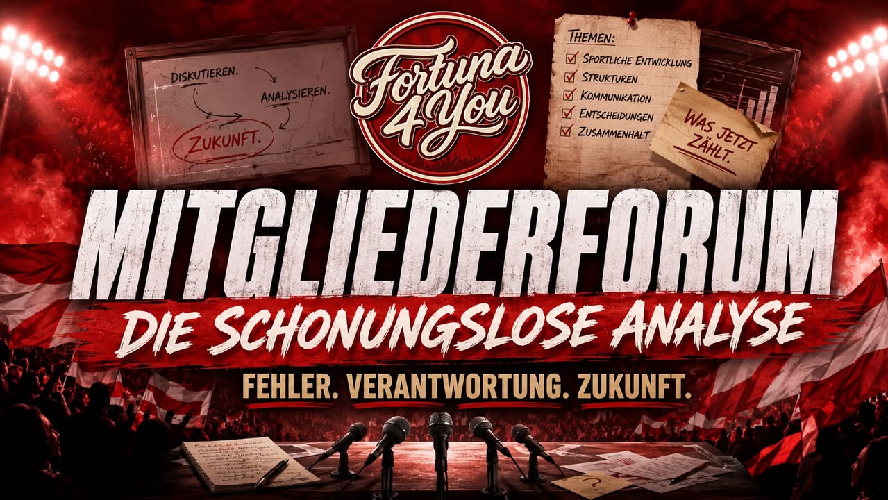 Fortuna nach dem Mitgliederforum