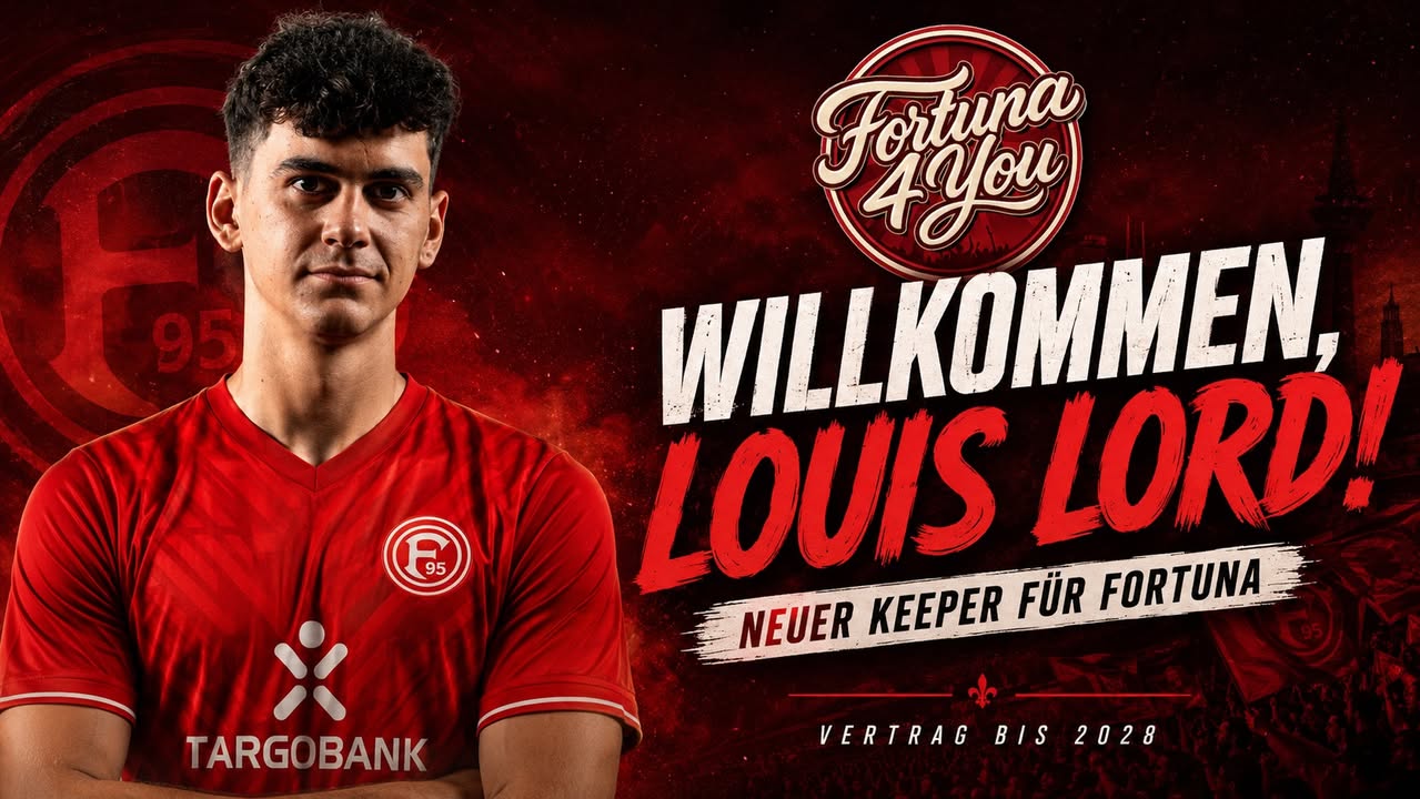 Neuer Keeper für Fortuna: Louis Lord kommt nach Düsseldorf!