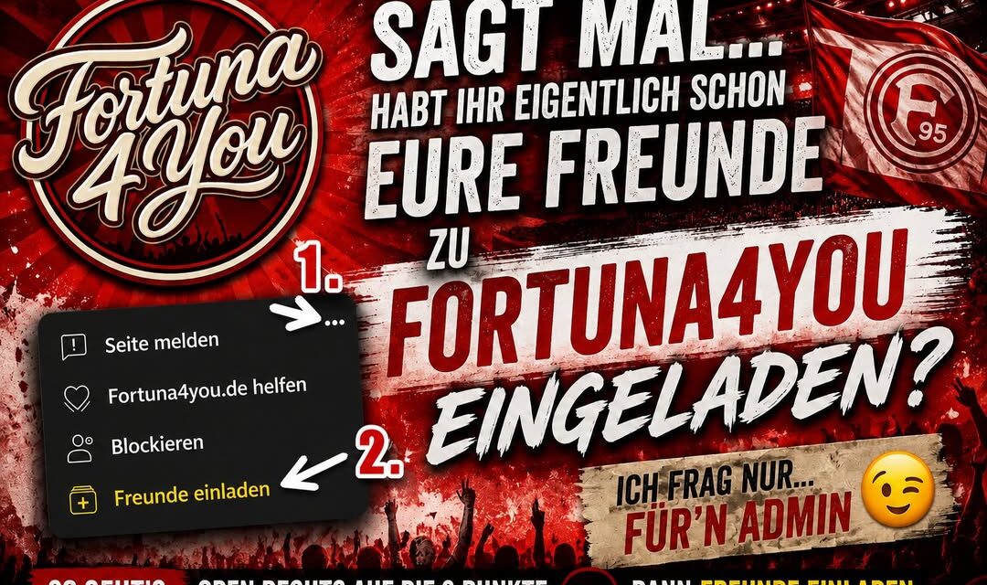 ️ Kurze Durchsage an alle Fortuna4You-Fans!