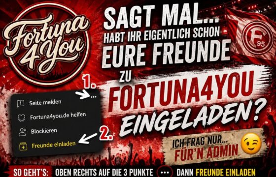 ️ Kurze Durchsage an alle Fortuna4You-Fans!