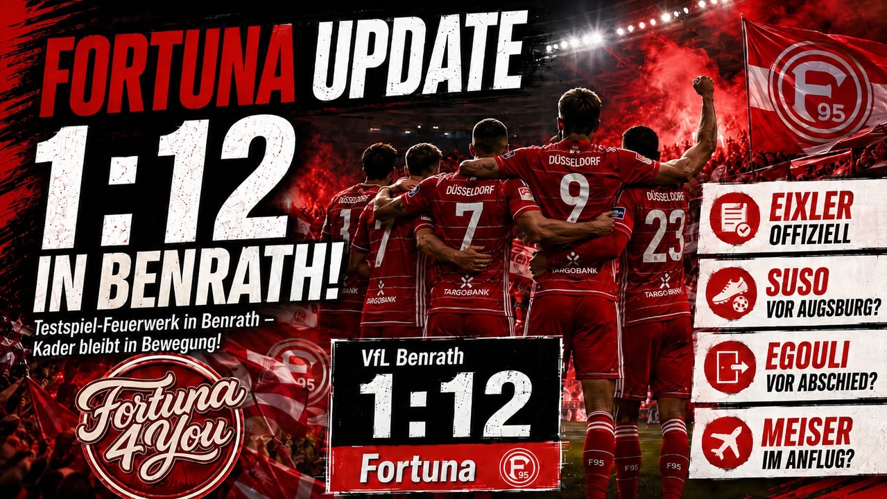12:1 in Benrath: Fortuna schießt sich warm – und der Umbruch…