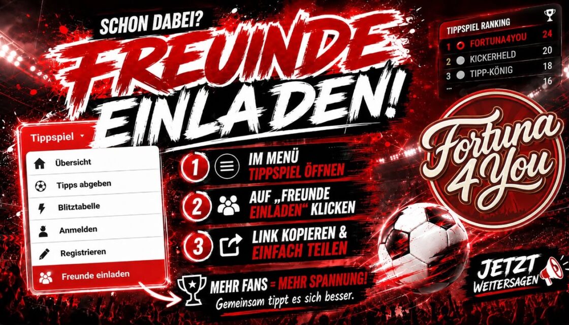 SCHON DABEI? DANN SAGT ES WEITER!
