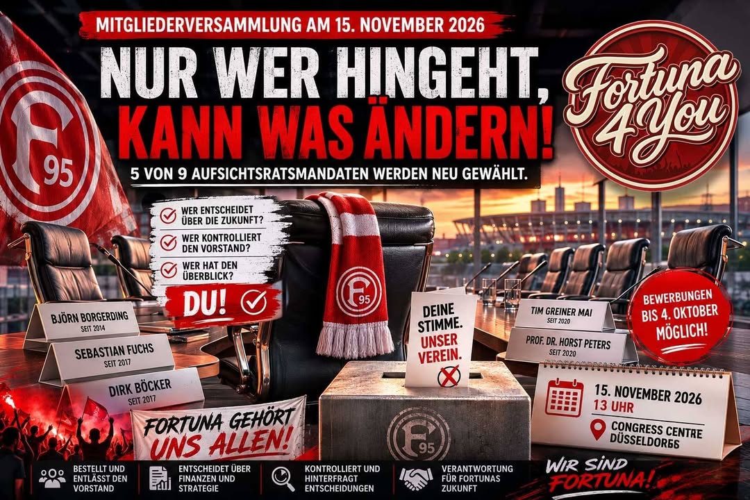 🔴⚪ AM 15. NOVEMBER GEHT ES UM MEHR ALS FÜNF STÜHLE