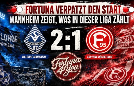 FORTUNA VERPATZT DEN START