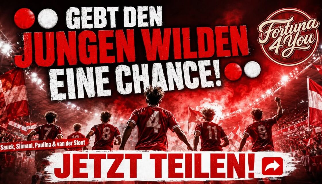 GEBT DEN JUNGEN WILDEN EINE CHANCE!