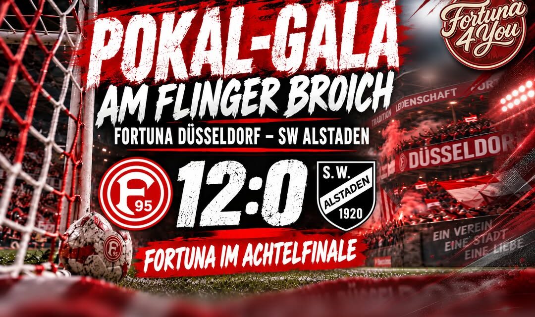 12:0 AM FLINGER BROICH: FORTUNA MACHT DAS DUTZEND VOLL