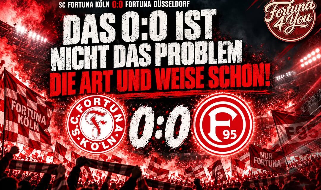 DAS 0:0 IST NICHT DAS PROBLEM – DIE ART UND WEISE…