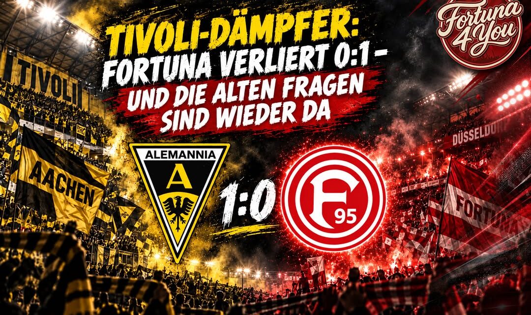 TIVOLI-DÄMPFER: FORTUNA VERLIERT 0:1 – UND DIE ALTEN FRAGEN SIND WIEDER…