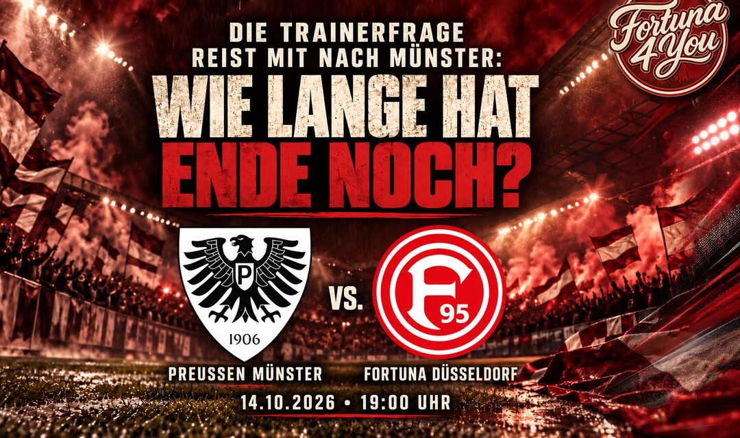 DIE TRAINERFRAGE REIST MIT NACH MÜNSTER: WIE LANGE HAT ENDE NOCH?