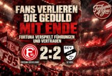 FANS VERLIEREN DIE GEDULD MIT ENDE – FORTUNA VERSPIELT FÜHRUNGEN UND…