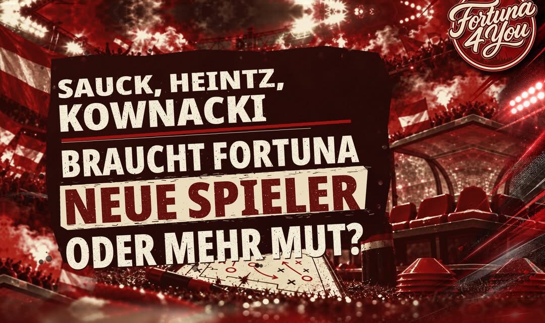 SAUCK, HEINTZ, KOWNACKI – BRAUCHT FORTUNA NEUE SPIELER ODER MEHR MUT?