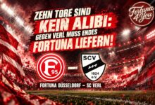 ZEHN TORE SIND KEIN ALIBI: GEGEN VERL MUSS ENDES FORTUNA LIEFERN!